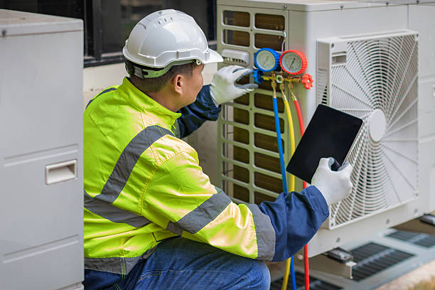 Professional Ductwork Repair technician working in Fairfield, CT